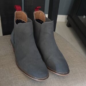 Gray Chelsea Boots